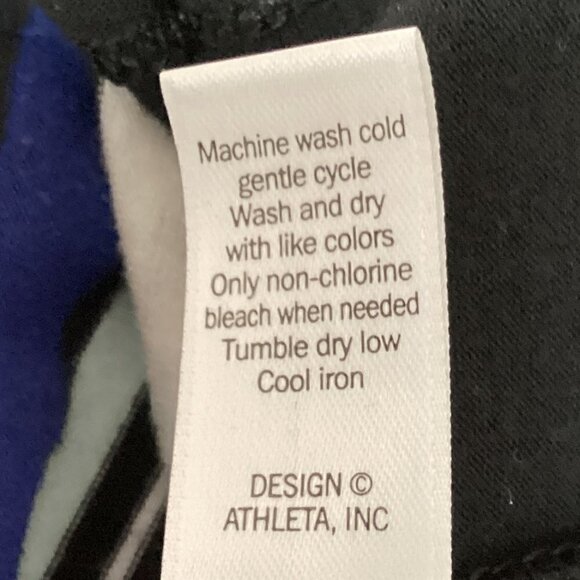 Athleta Midi Stripe Tank-Dress Sz XS Black #196F - Picture 11 of 11